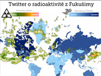Jak radioaktivní mrak z Fukušimy ovlivnil sociální sítě
